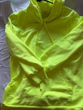 Zenana Outfitters Neon Yellow Hoodie Sweatshirt